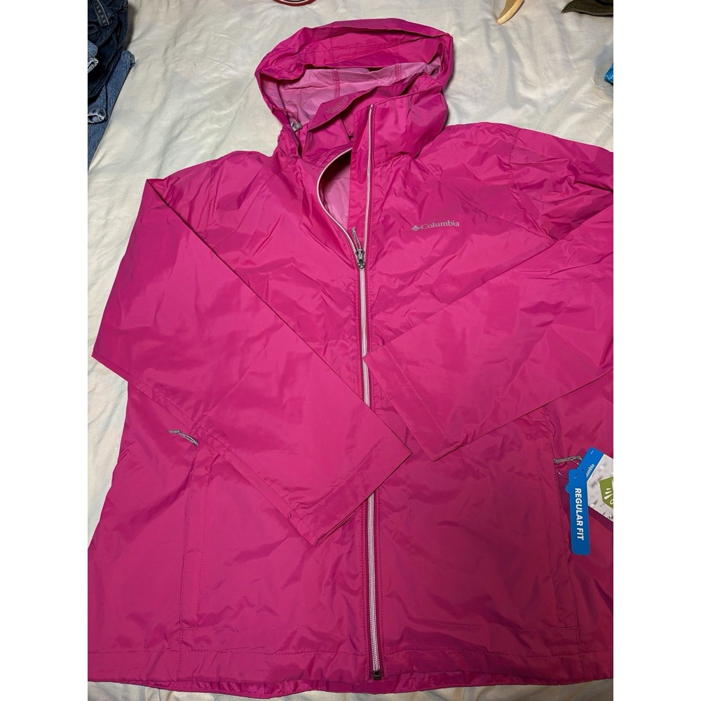 Columbia Switchback IV Women's Omni-Shield Hooded Full Zip Jacket 1X Pink